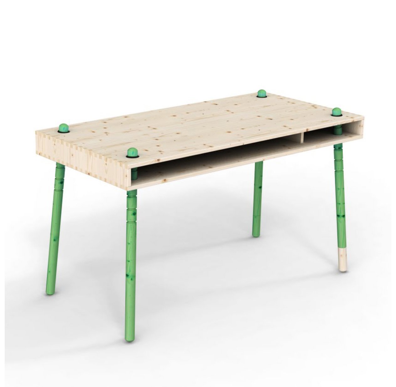 Caspar - Bureau enfant évolutif - Pieds  verts